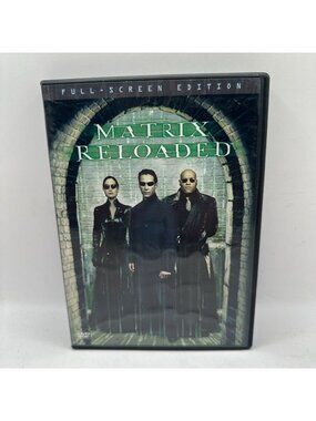 Matrix Reloaded DVD Full Screen Edition Keanu Reeves Warner Bros 2003 Science Fi